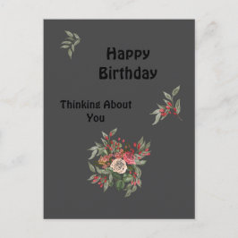 Cartão Postal Buquê de Etiquetas de Favoritos de rosas