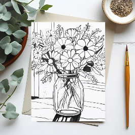 Cartão Postal Buquê de Flores