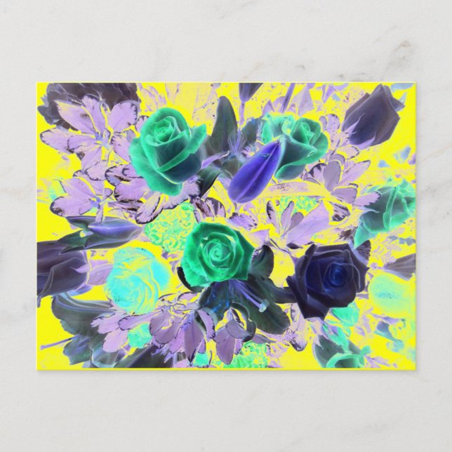 Cartão Postal Buquê de Flores (Frente)