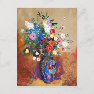 Cartão Postal Buquê de Flores por Odilon Redon