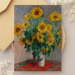 Cartão Postal Buquê de Girassóis Monet