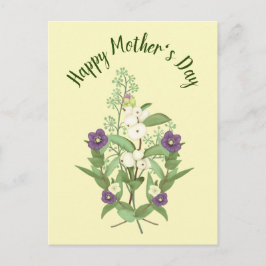 Cartão Postal Buquê de Primavera para o Dia das Mães