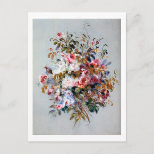 Cartão Postal Buquê de Rosas, Renoir
