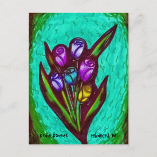 Cartão Postal Buquê do cérebro