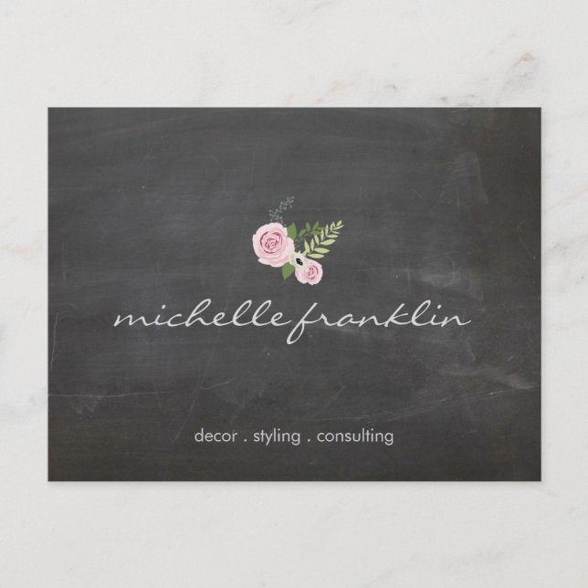 Cartão Postal Buquê FLORAL FRANCÊS no Cartão-postal do PAINEL (Frente)