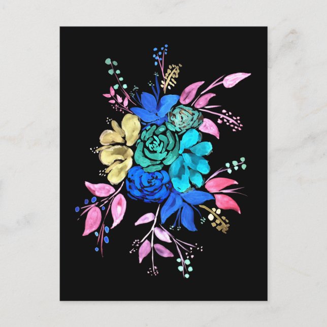 Cartão Postal Buquê floral Nr 2 (Frente)