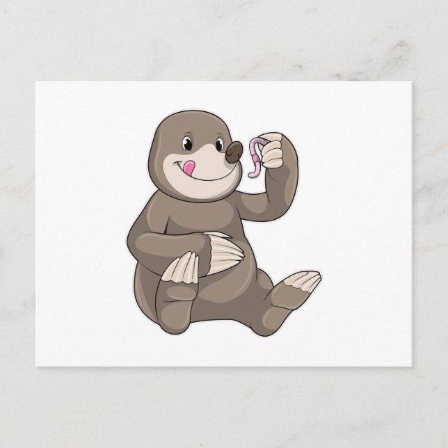 Cartão Postal Buraco com verme (Frente)