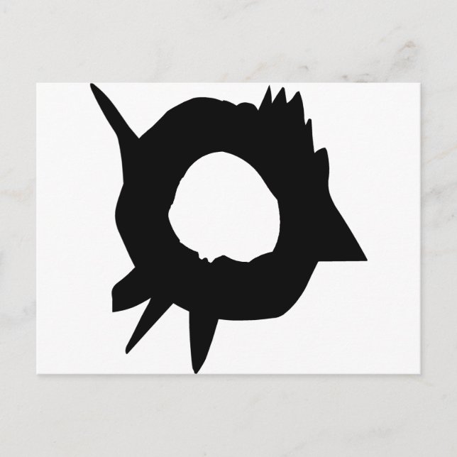 Cartão Postal Buraco de Bullet (Frente)