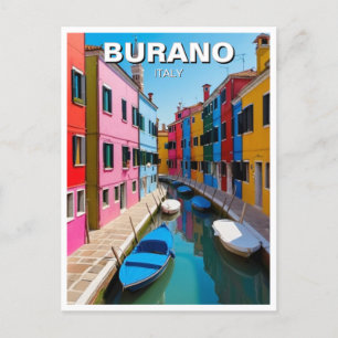 Cartão Postal Burano Itália