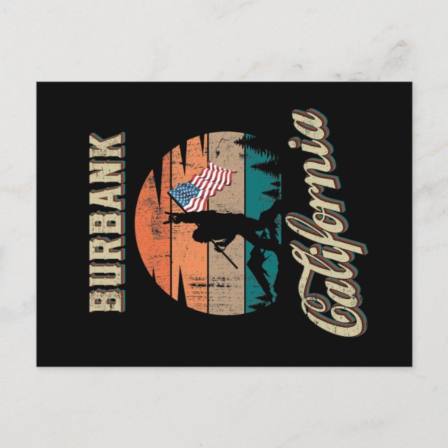 Cartão Postal Burbank California (Frente)