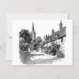 Cartão Postal Burford Village Cotswolds