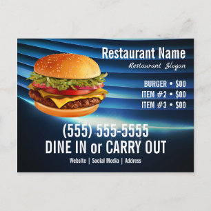 Cartão Postal Burger