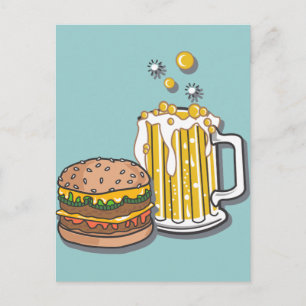 Cartão Postal Burger e Brew