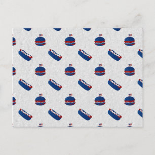 Cartão Postal Burger & Hot Dog Glitter