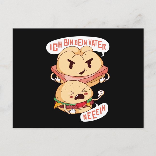 Cartão Postal Burger Leberkase (Frente)
