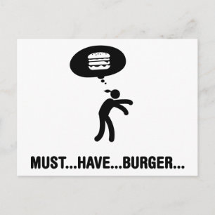 Cartão Postal Burger Lover