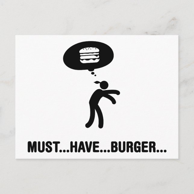 Cartão Postal Burger Lover (Frente)