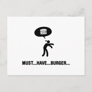 Cartão Postal Burger Lover