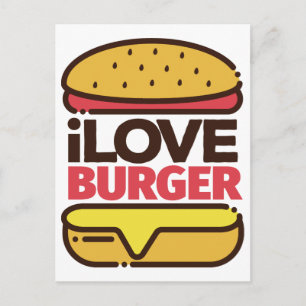 Cartão postal Burger Lover