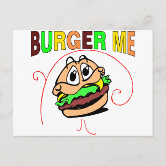 Cartão Postal Burger Me