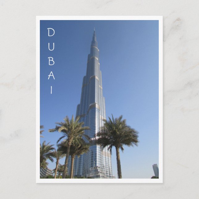 Cartão Postal burj khalifa dubai (Frente)