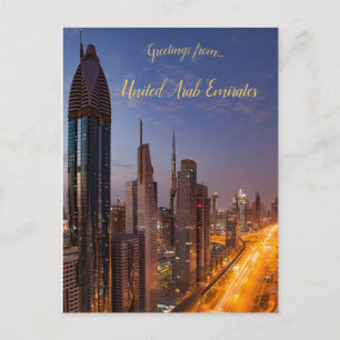 Cartão Postal Burj Khalifa Dubai Emirados Árabes Unidos