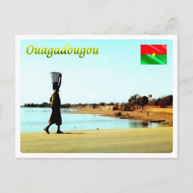 Cartão Postal Burkina Faso - Ouagadougou - Barrage Ouaga - (Frente)