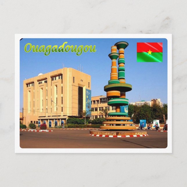 Cartão Postal Burkina Faso - Ouagadougou - Ouaga - (Frente)