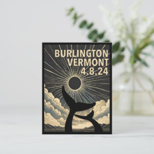 Cartão Postal Burlington Vermont Eclipse