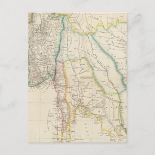 Cartão Postal Burmah, Sião e China Cochin