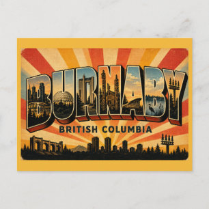 Cartão Postal Burnaby BC Central City