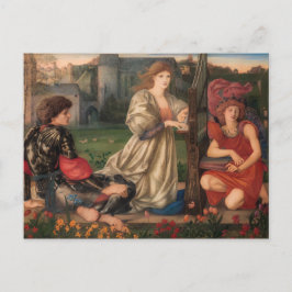 Cartão Postal Burne-Jones A canção de amor CC0792 Pre-Raphaelite