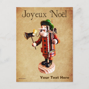 Cartão Postal Burner de Incenso "Smoker Man" alemão