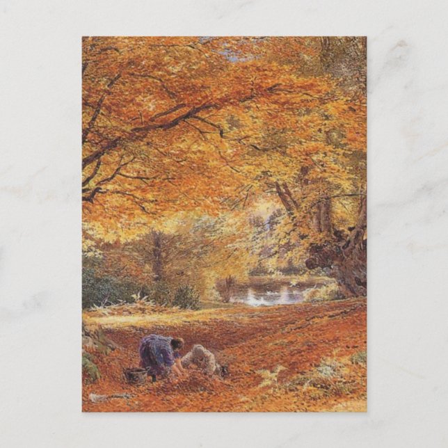 Cartão Postal Burnham Beeches - Birket Foster (Frente)