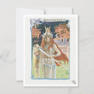 Cartão Postal Burnhild (1899) apresentada por Gaston Bussière