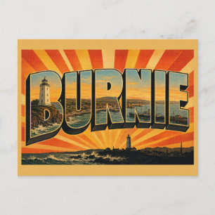 Cartão Postal Burnie Tasmânia Austrália Cidade Portuária Costeir