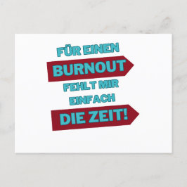 Cartão Postal "Burnout Out"