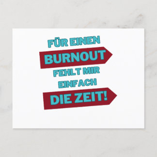 Cartão Postal "Burnout Out"