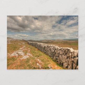 Cartão Postal Burren Stone Wall