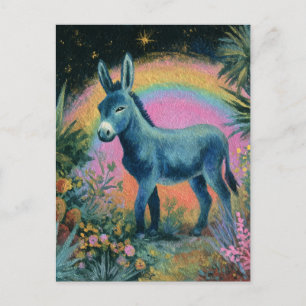 Cartão Postal Burro Bonito