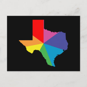 Cartão Postal burst de cores texas