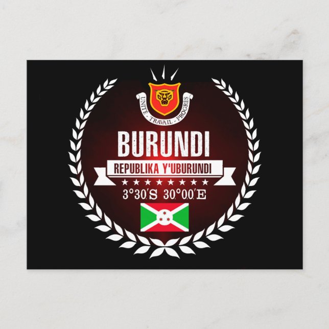 Cartão Postal Burundi (Frente)