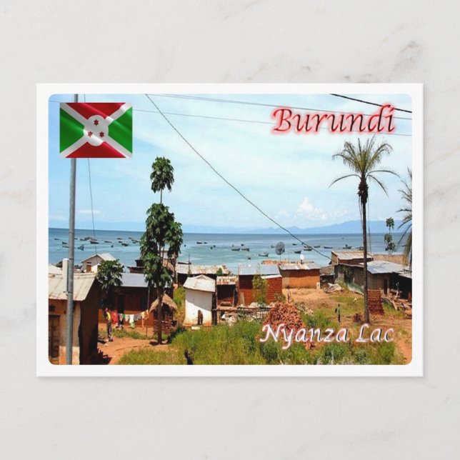Cartão Postal Burundi - Nyanza Lac - (Frente)