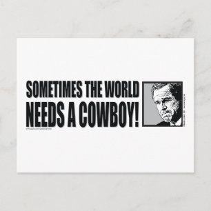 Cartão Postal BUSH — COWBOY-White