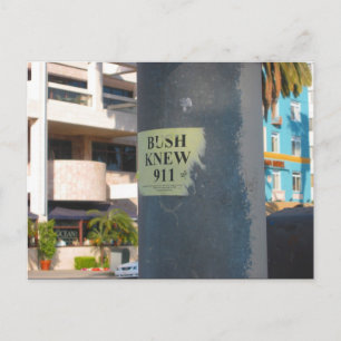 Cartão Postal "bush sabia. ."