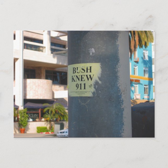 Cartão Postal "bush sabia. ." (Frente)