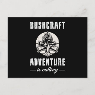 Cartão Postal Bushcraft Bushcrafter Survival Outdoor Funny Gift