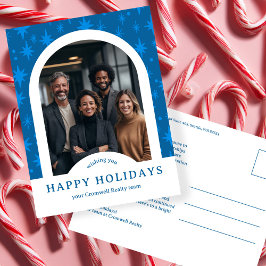 Cartão Postal Business Corporate Holiday Stars CUSTOM Arch PHOTO