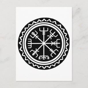 Cartão Postal Bússola Viking Vegvisir