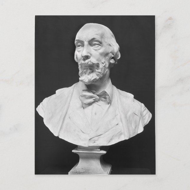 Cartão Postal Busto de Auguste Vacquerie (Frente)